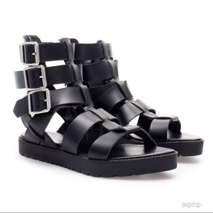 ZARA Leather Gladiator Sandals